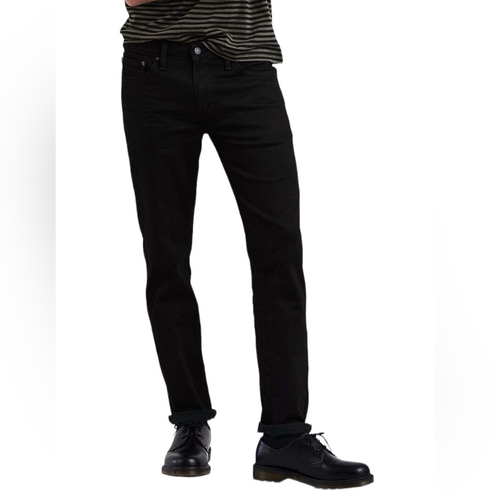 Levi’s 511 Slim-Fit Stretch Black Denim Waterless Jeans Size 33x32